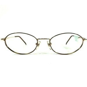 Laura Ashley RENEE Eyeglasses Frames Brown Round Oval Full Rim 50-18-140